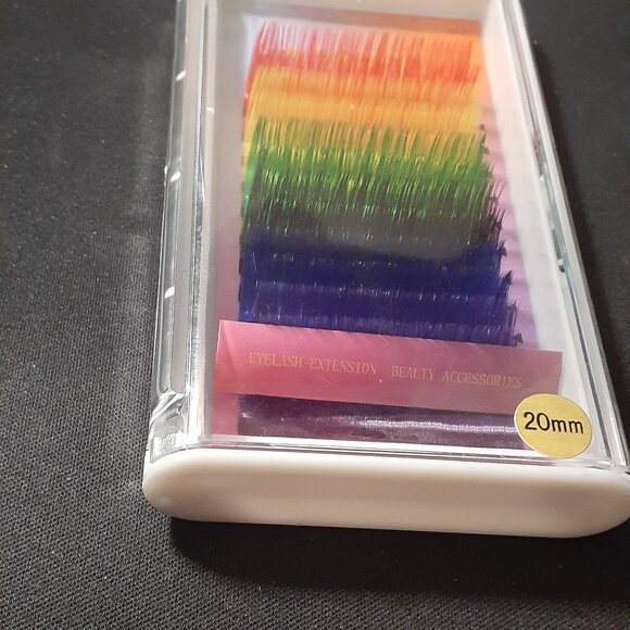 NEW! Multicolor Eyelashes - 20mm - 6 Colors - Eyelash Extensions - Lot of 2 SETS - Picture 10 of 10